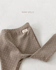Dot Foot Leggings – Warme Baby - Leggings mit Füßchen –