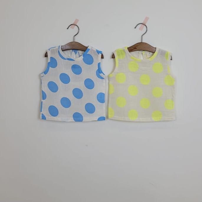 Dot Linen Tee find Stylish Fashion for Little People- at Little Foxx Concept Store