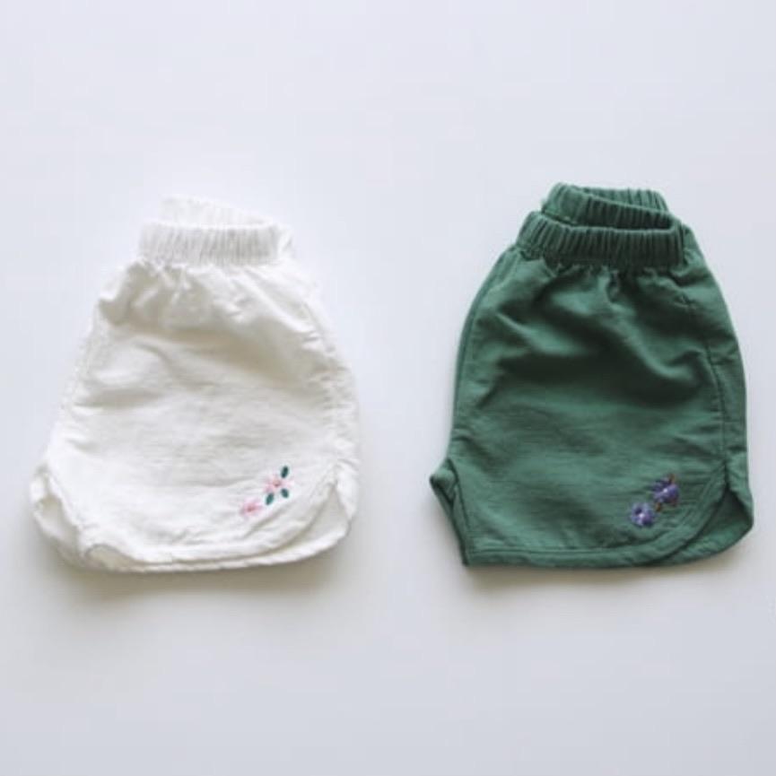 Embroidery Shorts - Ivory find Stylish Fashion for Little People- at Little Foxx Concept Store