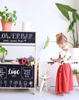 Flower Bar Sticker Set – Kreative Verwandlung für die IKEA DÜKTIG Küche –