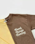 Good Things Tee – Lässiges Langarmshirt mit Statement - Print –