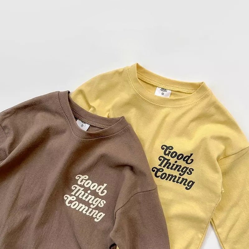 Good Things Tee – Lässiges Langarmshirt mit Statement - Print – #product_subtitle# | #product_description_first_paragraph#