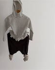 Little Foxx – B Flowy Hooded Turtleneck Tee