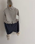 Little Foxx – B Flowy Hooded Turtleneck Tee