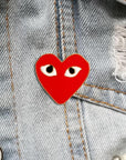 Heart Emaille Pin –