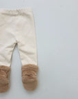 Teddy-Leggings mit Pompoms – Kuschelige Wärme für kleine Abenteurer