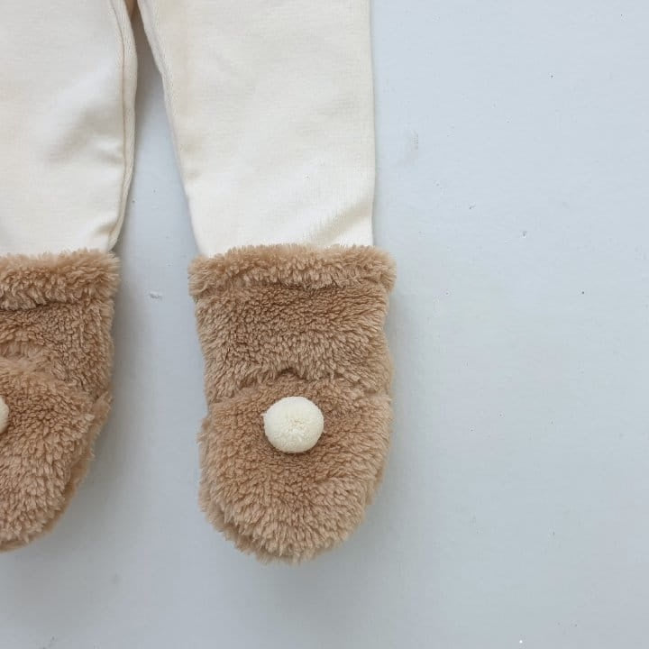 Mini Teddy Foot Leggings