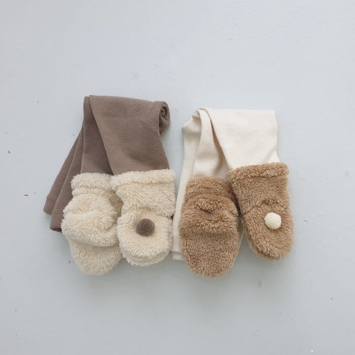 Mini Teddy Foot Leggings