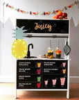 Juicy Bar Sticker Set – Für Ikea DÜKTIG Kinderküche –