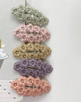 Knit Flower Spangen Set find Stylish Fashion for Little People- at Little Foxx Concept Store