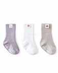 Label Rib Socken (3 - er Set) –