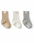 Label Rib Socken (3 - er Set) –