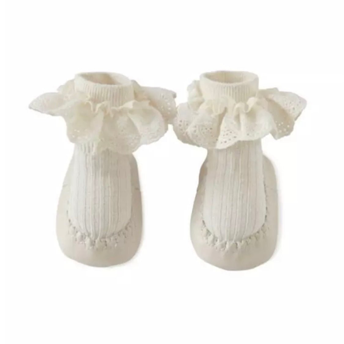 Lace Walk Soft Booties – Eleganz für kleine Füße –
