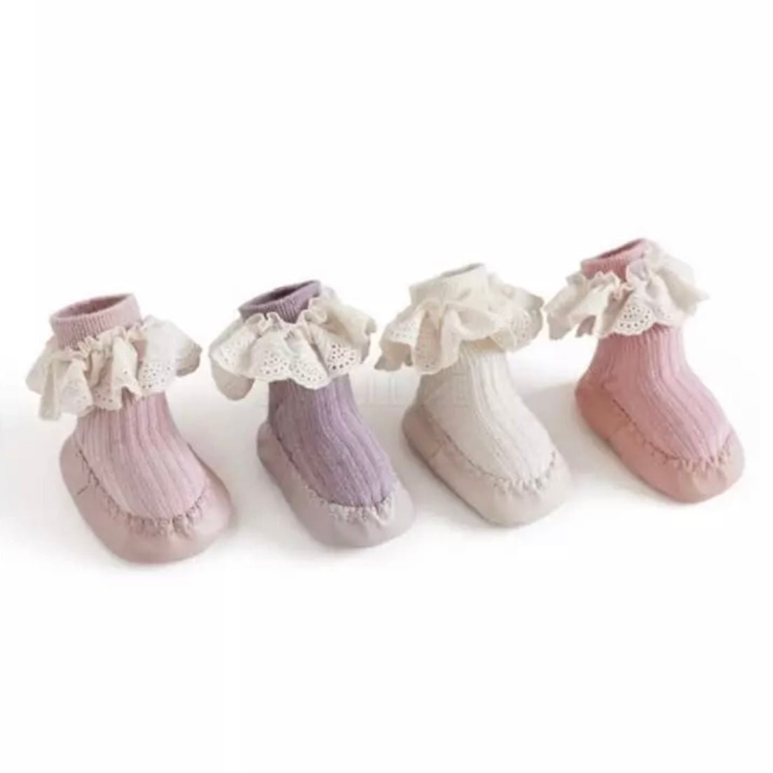 Lace Walk Soft Booties – Eleganz für kleine Füße –