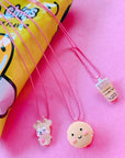 Limited Smiley Macaron Necklace - Rose –