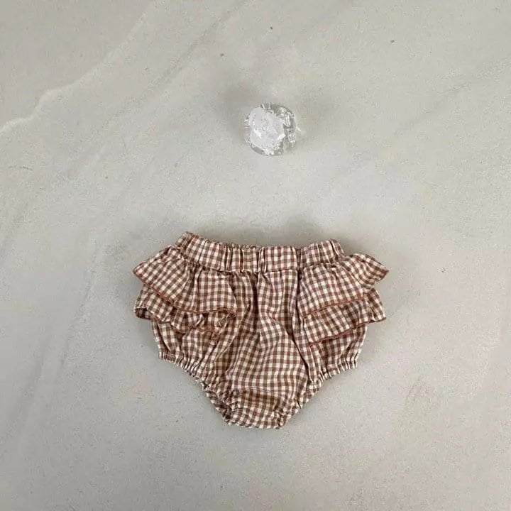 Mini Frill Check Bloomers find Stylish Fashion for Little People- at Little Foxx Concept Store