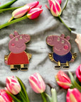 Peppa Pig Set Emaille Pin –