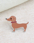 Sausage Dog Emaille Pin –