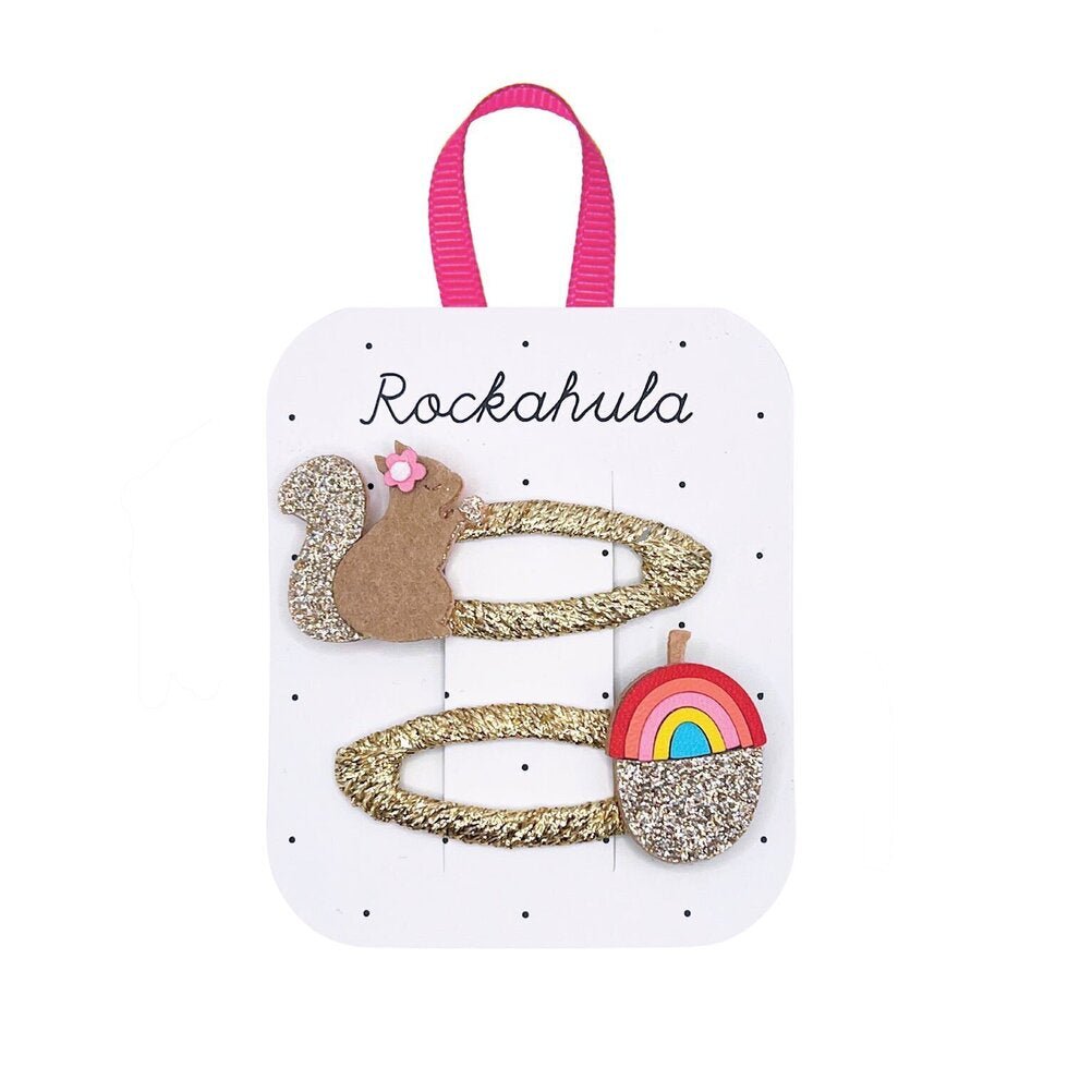 Squirrel and Rainbow Acorn Clips – #product_subtitle# | #product_description_first_paragraph#