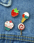 Strawberry Emaille Pin –