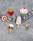 Strawberry Emaille Pin –