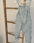 Stripe Cotton Jumpsuit –