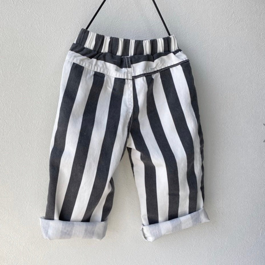 Stripe Pants - Faded Black find Stylish Fashion for Little People- at Little Foxx Concept Store