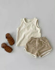 Stripes Terry Shorts find Stylish Fashion for Little People- at Little Foxx Concept Store