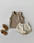 Stripes Terry Shorts find Stylish Fashion for Little People- at Little Foxx Concept Store