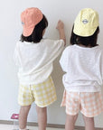 Summer Check Top Bottom Set find Stylish Fashion for Little People- at Little Foxx Concept Store