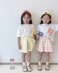 Summer Check Top Bottom Set find Stylish Fashion for Little People- at Little Foxx Concept Store