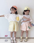 Summer Check Top Bottom Set find Stylish Fashion for Little People- at Little Foxx Concept Store