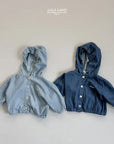 Bebe Denim Shirring Hoodie_byLittleFox_jetztvorbestellen