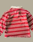Striped Collar Fleece Tee
