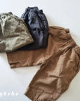 Washed Double Layer Baggy Pants