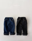 Basic Brushed Denim Pants