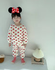Fleece Heart Candy Top Bottom Set