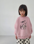 Ribbon Cat Sweatshirt – Oversize Sweater mit Kitten-Print