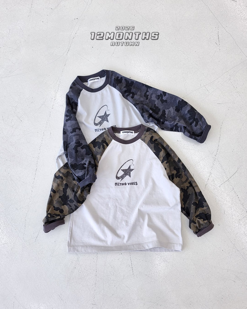 Little Foxx – Camo Raglan Tee