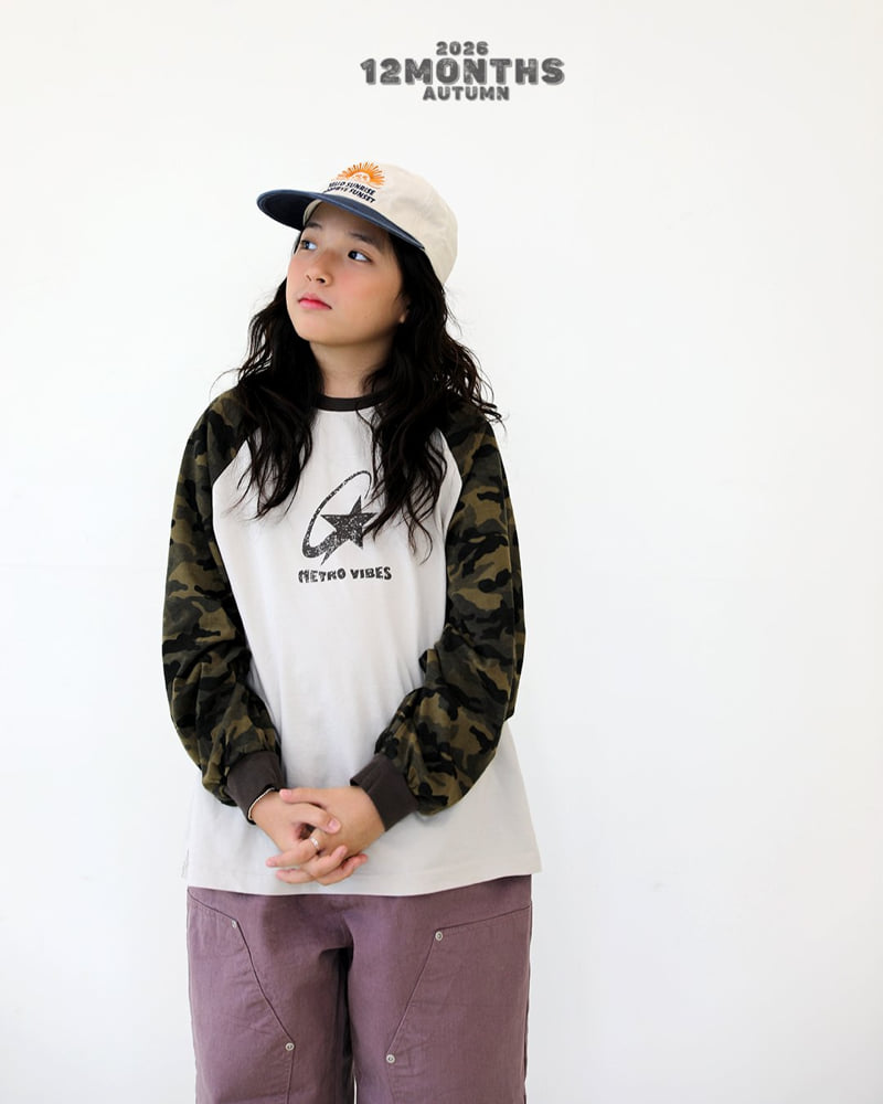 Little Foxx – Camo Raglan Tee