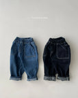 Out Pocket Baggy Denim Pants