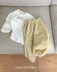 Cream Jogger Pants