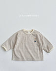 Bear Embroidery Striped Tee