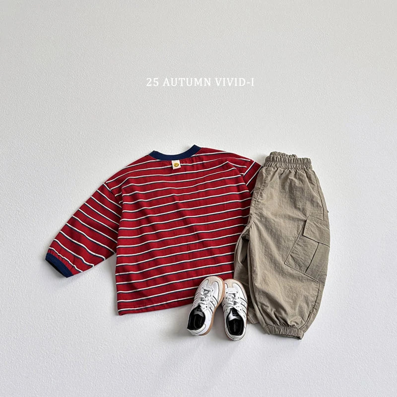 Smile Label Stripe Tee
