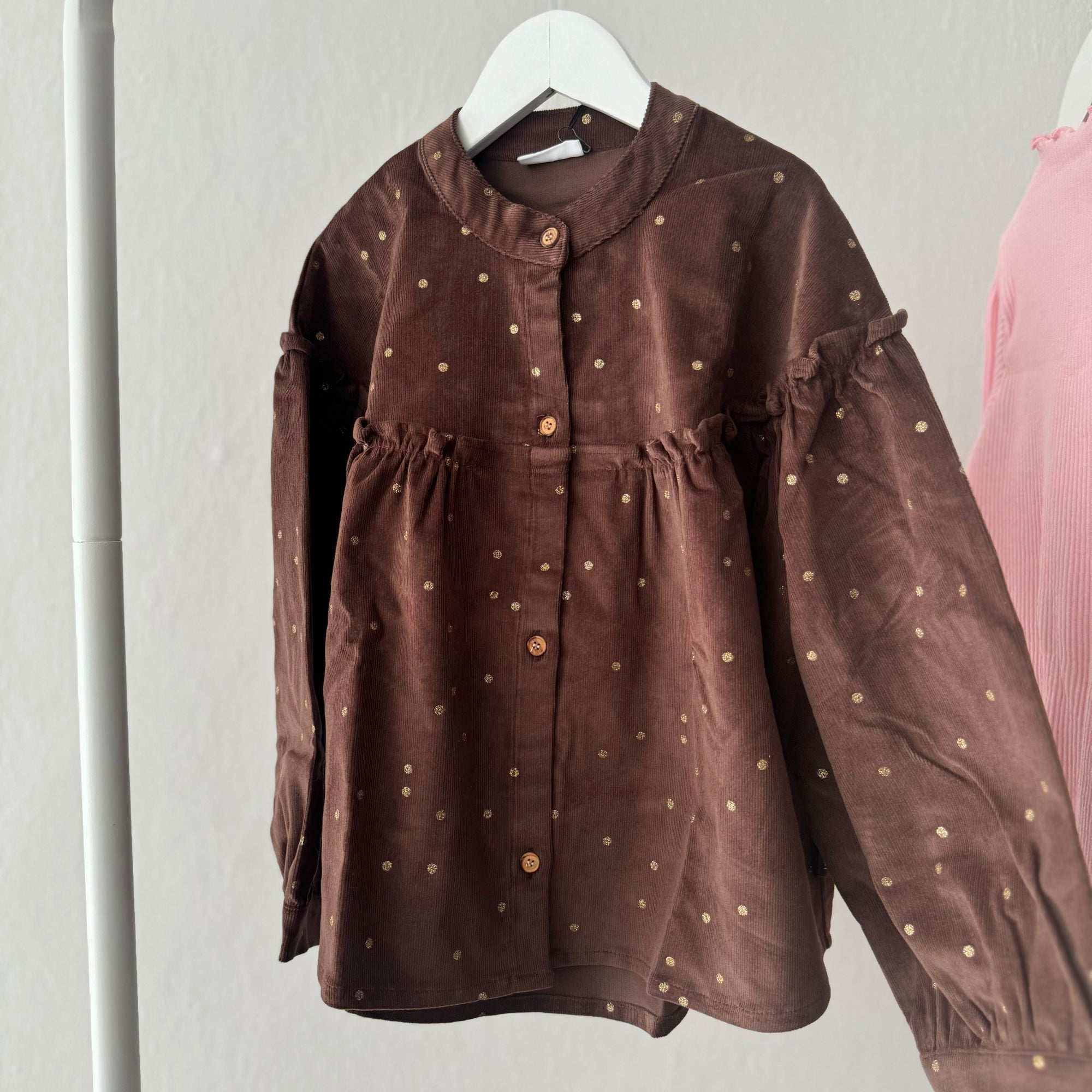 Tara Corduroy Bluse Glitter Dots