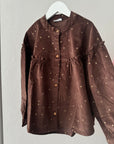 Tara Corduroy Bluse Glitter Dots