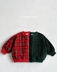 Fleece Check Sweatshirt