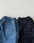 Out Pocket Baggy Denim Pants