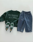 Be Happy Sweater – Botschaft zum Wohlfühlen
