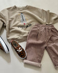Brownie Line Pants – Weite Hose mit feinen Streifen